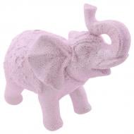 Елочная игрушка Слон розовый 10 см розовый