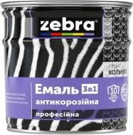 Емаль ZEBRA 3 в 1 серія Кольчуга 18 темно-сірий глянець 2 кг