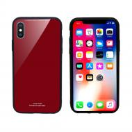 Чехол Intaleo Real Glass для Apple iPhone X red (1283126484360)