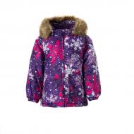 Куртка для девочки HUPPA Virgo р.110 лиловый с принтом 17210030-14353-110 