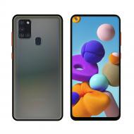 Чехол Intaleo Smoky для Samsung A21S черный