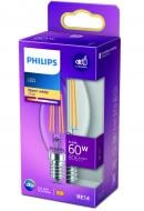 Лампа світлодіодна Philips B35 6,5 Вт E14 2700 К 220-240 В прозора 929002028055