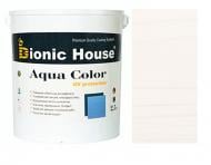 Лазурь Bionic House лессирующая универсальная Aqua Color UV protect белый шелковистый мат 2,5 л