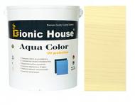 Лазурь Bionic House лессирующая универсальная Aqua Color UV protect слоновая кость шелковистый мат 2,5 л