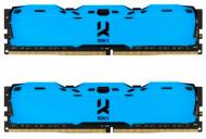 Оперативна пам'ять Goodram DDR4 SDRAM 16 GB (2x8GB) 3000 MHz (IR-XB3000D464L16S/16GDC) Iridium X Blue