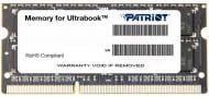 Оперативна пам'ять Patriot SODIMM DDR3 8 GB (1x8GB) 1600 MHz (PSD38G1600L2S)