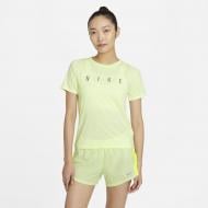 Футболка Nike W NK RUN DVN MILER TOP SS DC5236-701 р.S м'ятний