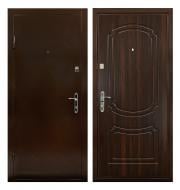 Дверь входная Министерство дверей КУ-Оптима орех мореный 2050х860 мм левая