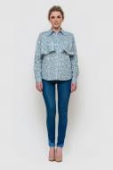 Рубашка FABRIKA_UA с воланом р. M/L голубой S378