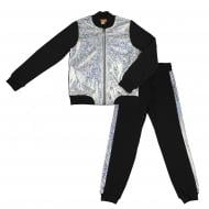 Спортивний костюм Danaya для дівчинки р.146 чорний із сріблястим ШЯ19-133