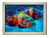 Картина Морская жизнь 41x31 см Hotel Arizona HD 1 SILVER FR-15565043939-FISH-12x