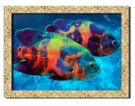 Картина Морская жизнь 41x31 см Hotel Arizona HD 1 GOLDEN FR-15565043939-FISH-12x
