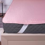 Наматрасник шелковый MirSon №1761 Eco Light Coral (Silk) 160x190 см