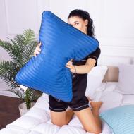 Подушка ортопедическая №4027 Satin Stripe 30-0019 Blue Memory foam MirSon 59x43 см синий
