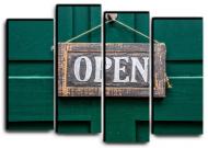 Картина модульная Городской пейзаж 112x82 см Hotel Arizona HD 4-20574143940-OPEN-32x44-GREEN