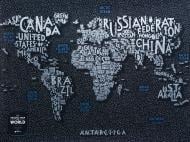 Скретч-карта Travel Map LETTERS World (англ)