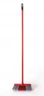Метла для уборки красная, с ручкой 110 см UP! (Underprice)