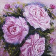 Репродукция PINK PEONY80-9 80x80 см