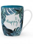 Чашка именная Флора 016-Be happy! Be Happy Чашка именная Флора 016-Be happy! Be Happy