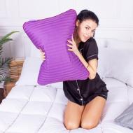 Подушка ортопедична №4018 Satin Stripe 30-0009 Purple Memory foam MirSon 59x43 см фіолетовий