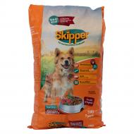 Корм сухой для взрослых собак для всех пород Skipper с говядиной и овощами 3 кг