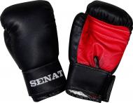 Боксерські рукавиці SENAT 6oz 1543 чорний із червоним