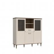 Буфет Forte Meble 3d1s LACETTI 1448х1429х412 мм дуб валенсия / бежевый