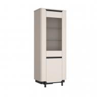 Шкаф-витрина Forte Meble 2d VODOL 1963х756х448 мм бежевый / черный / бежевый