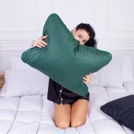 Подушка ортопедическая №4025 Satin Stripe 30-0017 Green Memory foam MirSon 59x43 см зеленый