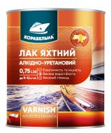 Лак яхтний алкідно-уретановий КОРАБЕЛЬНА глянець безбарвний 0,75 л