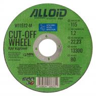 Круг відрізний Alloid 115х1,2x22,23 мм W11512-M