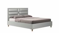 Кровать ВИКТОРИ Прайм Stanford light grey 140x200 см