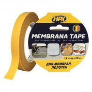 Двостороння монтажна клейка стрічка HPX Membrana Tape 15 мм x 25 м прозора