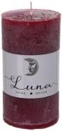 Свічка Рустік циліндр Red Wine C5510-504 Luna