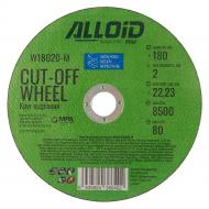 Круг отрезной Alloid 180х2,0x22,23 мм W18020-M