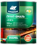 Грунт-эмаль КОРАБЕЛЬНА 3 в 1 зеленый полуглянец 2,8 кг