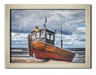 Картина Рыбацкая лодка 41x31 см Hotel Arizona HD 1 SILVER FR-1385843948-SHIP-12x1
