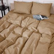 Комплект постельного белья Бязь 17-0610 Stripe Light Brown 2х160х220 см коричневый MirSon