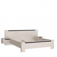 Ліжко Forte Meble Водол 180x200 см бежевий/чорний Ліжко Forte Meble Водол 180x200 см бежевий/чорний