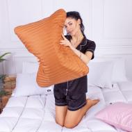Подушка ортопедическая №4070 Satin Stripe 30-0005 Brown Memory foam MirSon 59x43 см коричневый