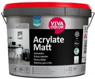Краска интерьерная акрилатная Vivacolor Acrylate Matt шелковистый мат Горный дождь G488 2,7 л