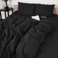 Комплект постільної білизни Бязь 17-0611 Stripe Black 2х160х220 см мультиколор MirSon