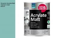 Краска интерьерная акрилатная Vivacolor Acrylate Matt шелковистый мат Чудское озеро K370 0,9 л