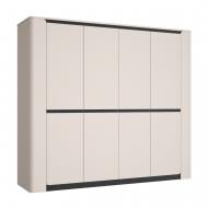 Шкаф Forte Meble 4d VODOL 2136х2400х627 мм бежевый / черный / бежевый