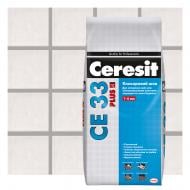 Фуга Ceresit CE 33 Plus 114 (ширина шва 1–6 мм) 2 кг сірий