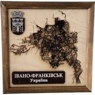 Мапа України Івано-Франківськ 20x20 см