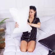 Подушка ортопедическая №4087 Satin 0001 Moko White Memory foam MirSon 59x43 см молочный