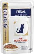 Корм влажный Royal Canin для кошек RENAL CHICKEN FELINE (Ренал виз Чикен Фелин) пауч мясо 85 г