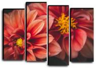 Картина модульная Романтические цветы 112x82 см Hotel Arizona HD 4-22594743956-PURE-32x44-RED