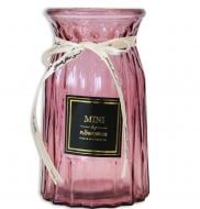 Ваза скляна CRYSTAL Crystal Nicole mini 18 см 18 см рожева 83000117/5_YBCG-MT-117